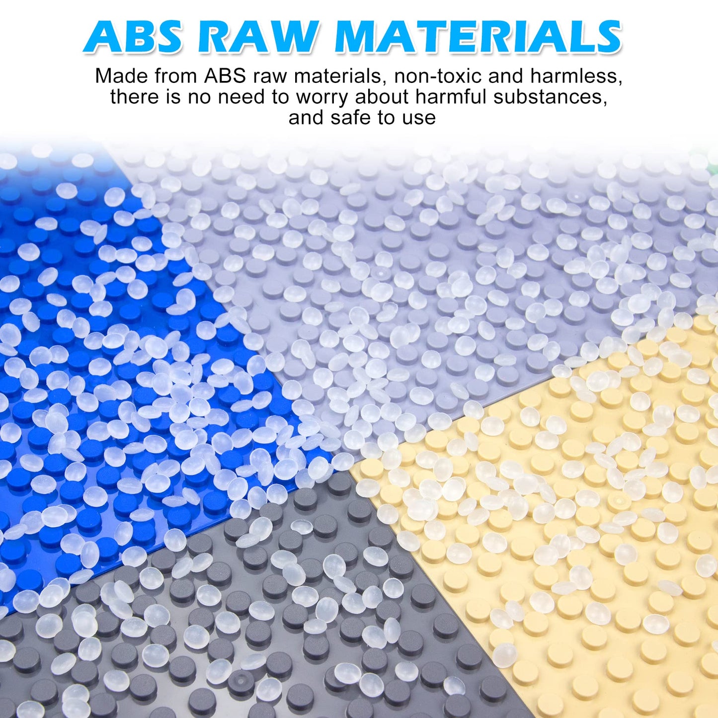Borola Classic Baseplates Building Brick -10 ''X 5'' ,Compatible With Most Major Brand Building Bricks, Used For Substrates For