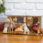 Dogs With Blanket Robes Christmas Nativity 7 Piece Set
