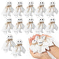 EYxsaxenk Halloween Ghost Bean Bags for Tossing - 12Pcs Cute Little Boo Mini Bean Bag Toss Game Toy for Kids Toddler Outside tossing Game Halloween Party Decoration Indoor Outdoor Activity Supplies