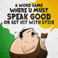 Exploding Kittens Presents Poetry For Neanderthals - Family Card Game For Adults, Teens & Kids - Competitive Word Guessing Family Games, Ages 7 And Up - Includes 200 Cards And A 2-Foot Inflatable Club