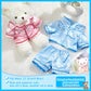 2 Pack Blue And Pink Bear Clothes Outfit, Fit Most 12-16 Inch Bears Stuffed Animal Clothes Pajamas Plushie Clothes Clothes For S