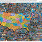 Buffalo Games 2000 Piece Jigsaw Puzzle - Best of America - Large Multicolor - Perfect for Game Nights - Model 2160