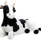 TigerHart Big Stuffed Animal Plush - Milhouse The Cow, 27.5" - Black, White & Cream, Foam Skull Material