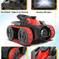 Eulogia RC Tracked Tank, Remote Control Stunt Car, 360-degree Upright Rotations, Multi-Driving with Headlight, All-Terrain Car T