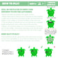 NiHealth Sea Turtle Fidget Toy - Silicone Sensory Popper Game for Kids & Adults, Green, Model NiHealth-0009