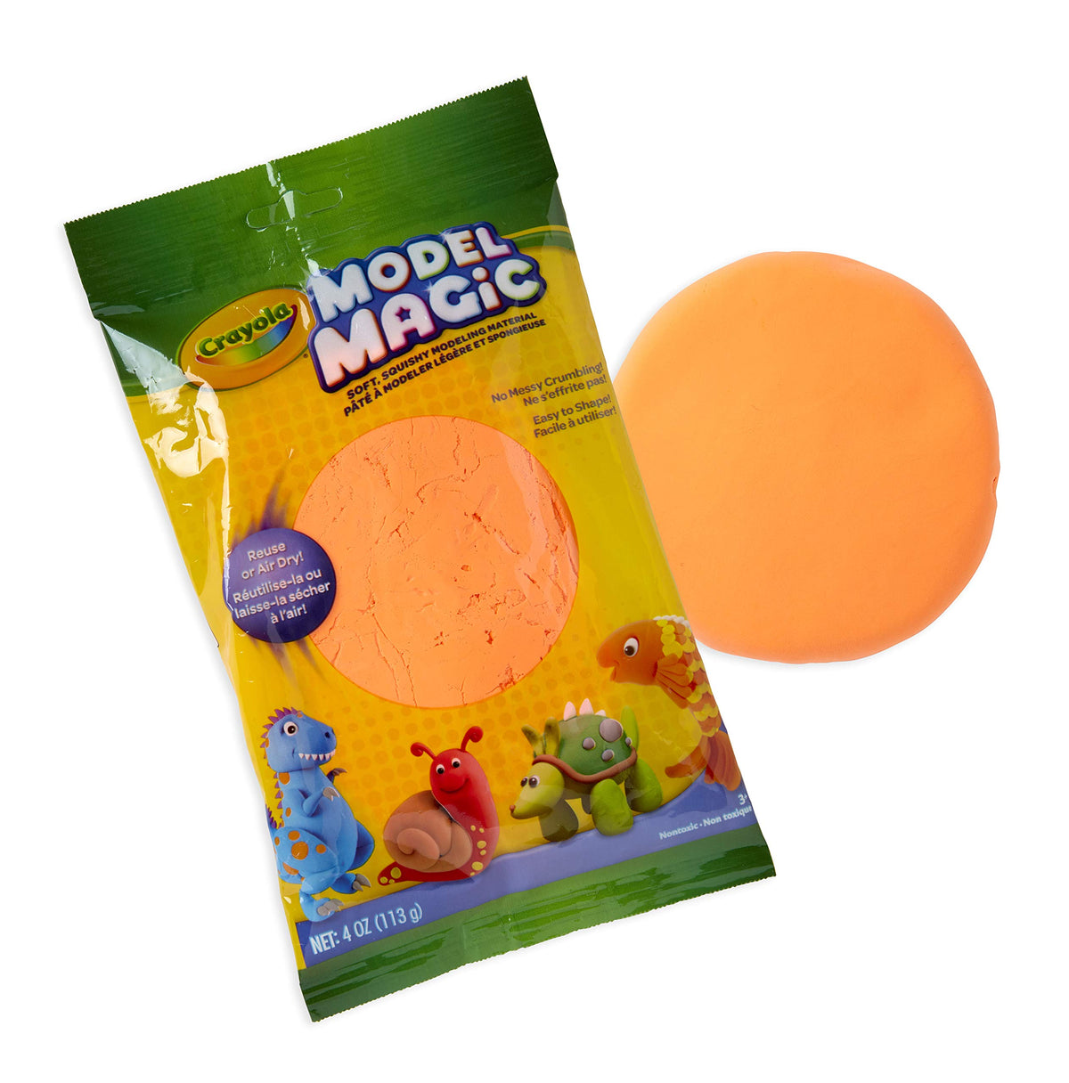 Crayola Model Magic Clay Bag, Neon Orange, 4Ounce