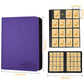 Trading Card Binder 16 Pocket  Foalgo PU Cover Card Binder for 1000+ Cards  enhanced Trading Card Holder Folders  Double Sided Pocket Card Album for MTG  TCG (Purple)