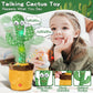 Jakcjfii Dancing Talking Cactus Baby Toys Boy Girl Gifts, Singing Mimicking Recording Toys Repeats What You Say, Comes With 120