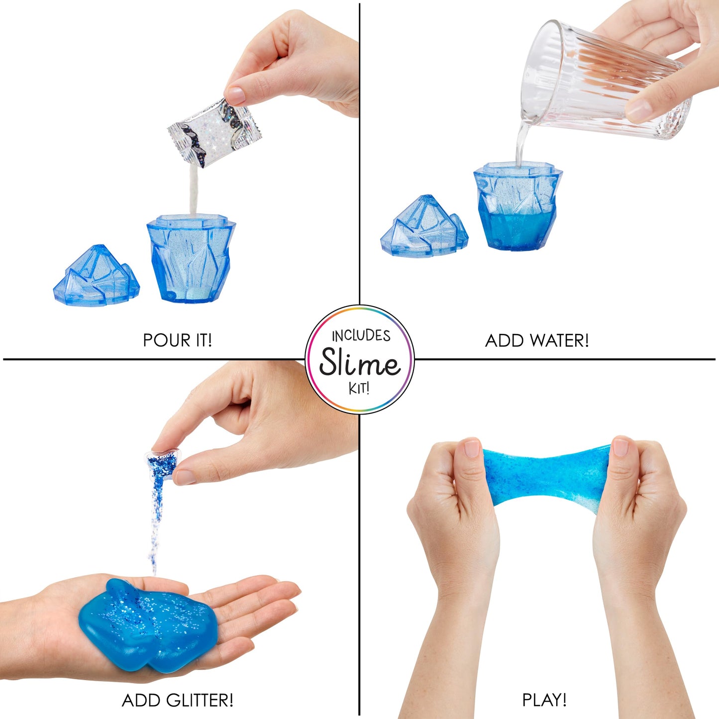 Rainbow High Skyler, Blue With Slime Kit & Pet, 11' Shimmer Posable Fashion Doll With Diy Sparkle Slime, Magical Yeti Pet, Fun Play Accessories. Great Toy Gift For Girls Kids Ages 4-12 Years