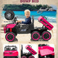Letsgoride 24V Ride On Dump Truck, Kids Two Seater Battery Powered Truck Car W/Parent Remote Control, Electric Dump Bed, Shovel,
