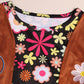 Skcaiht Girls Hippie Costume 60S 70S Outfits Halloween Party Dress Up (Black, 4-5 Years)
