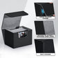 Zlca Card Deck Box For Trading Cards, Mtg Commander Deck Box Holds 120+ Single Sleeved Cards, Leather Magnetic Card Storage Box Fits For Tcg Ccg Magic Cards (Black)