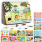 Freebear Busy Book For Toddlers Preschool Learning Activities Resources Autism Sensory Toys Montessori Toys For 2-3 Year Old,Travel Toys, Gifts For Girls And Boys 4 5 6 Years (Animal World)