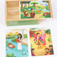 PEYO PALS Bible Puzzles Toddlers 2-4 | 4-in-1 Wooden Jigsaw Puzzles in Box (15 pcs Each) | Christian Gifts for Kids | Preschool