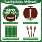 Qyeahkj 100 Pcs Football Party Supplies Set Football Birthday Plates And Napkins Sports Party Tableware Packs Decorations Sports