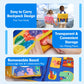 Hahaland Toddler Toys Busy Board 1-4, Montessori Toys For Ages 2-4, Boy Birthday Gift 18 In 1 Preschool Learning Activities With 12 Life Skills-Numbers,String Beads,Shapes,Colors,Puzzles,Alphabet