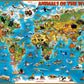 Ravensburger Animals Of The World 300 Piece Xxl Jigsaw Puzzle Forkids - | Unique Piece Design | Anti-Glare Surface | Skill-Building, Fun Activity | Amazon Exclusive