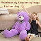 MorisMos Giant Purple Teddy Bear, 47 Inch Plush Stuffed Animal for Kids & Girlfriends, Perfect for Christmas & Valentine's Day