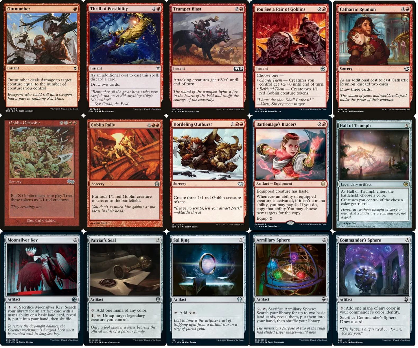 MTG Decks & More Goblin EDH Deck - Custom 100 Card Commander - Red - Paper