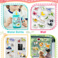 4 Pack Reusable Sticker Book For Toddlers, Toddler Sticker Book For Kids, Toddler Activities Crafts Preschool Learning Travel Bi