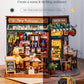 Robotime Diy Tiny House Kit, Miniature House Kit For Adults To Build, Mini House Kit With Furniture, Halloween/Christmas/Birthda