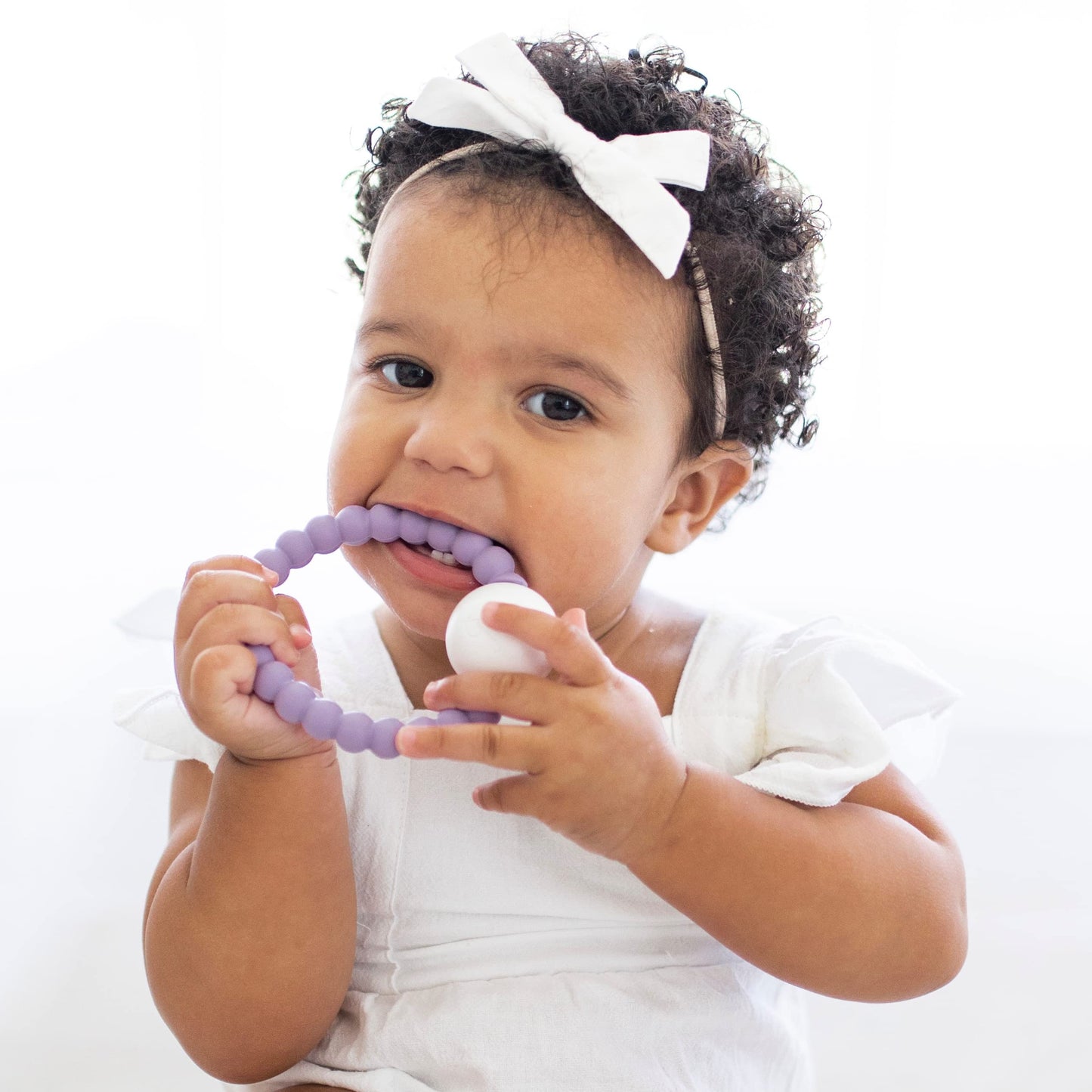 Ryan And Rose Cutie Teether Rattle (Orchid)