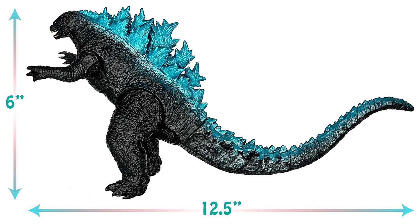 Twcare Godzilla Vs. Kong 2021 Toy Action Figure: King Of The Monsters, Movie Series Movable Joints Soft Vinyl, Travel Bag