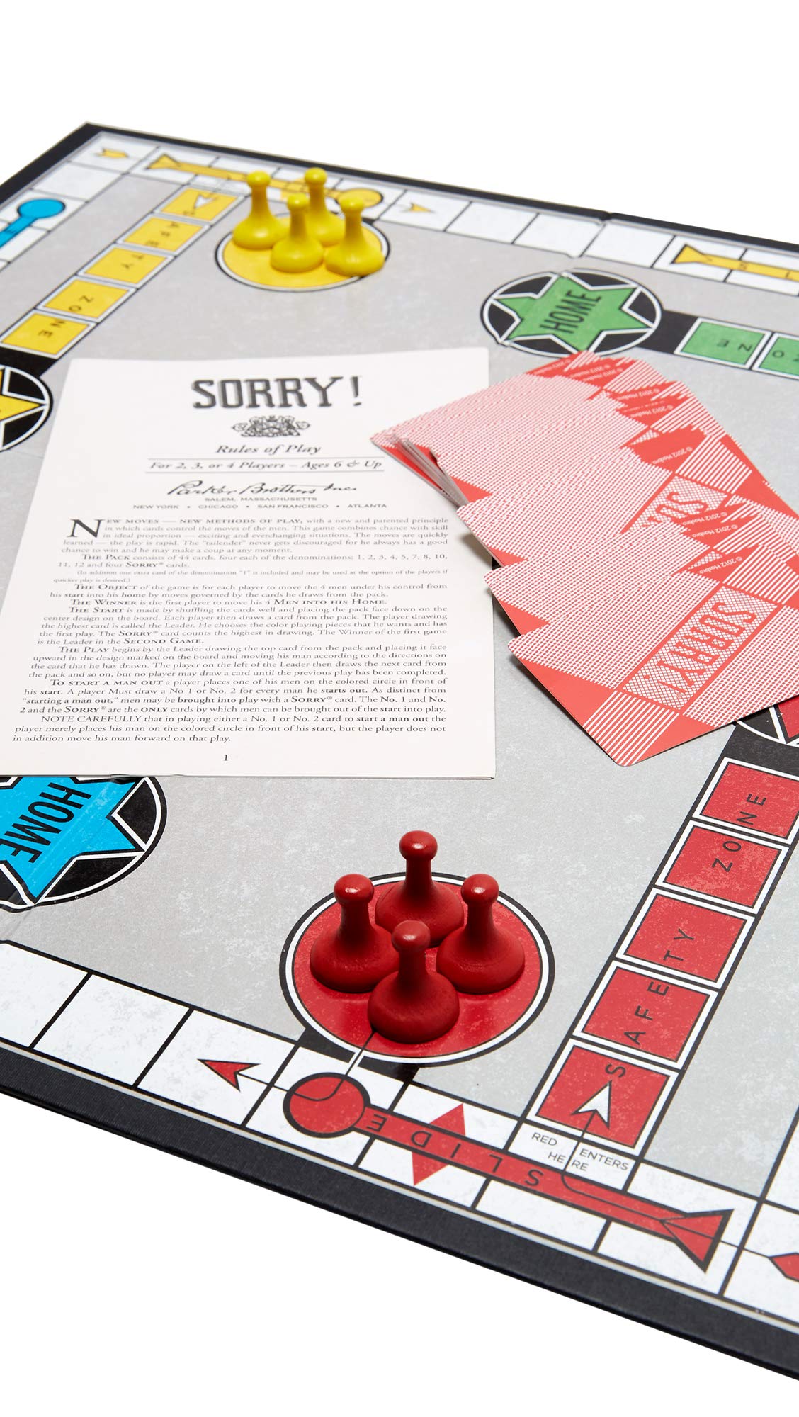 WS Game Company Sorry! Nostalgia Edition Board Game - Collectible Tin, Teal, One Size, Model WS22504, Metal Material