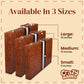 Crazy Games Backgn Sets for mature-themeds with enhanced Leather Case | Classic Travel Backgn Set for mature-themeds and Kids with Strategy & Guide | 15 Inches | Medium | Brown