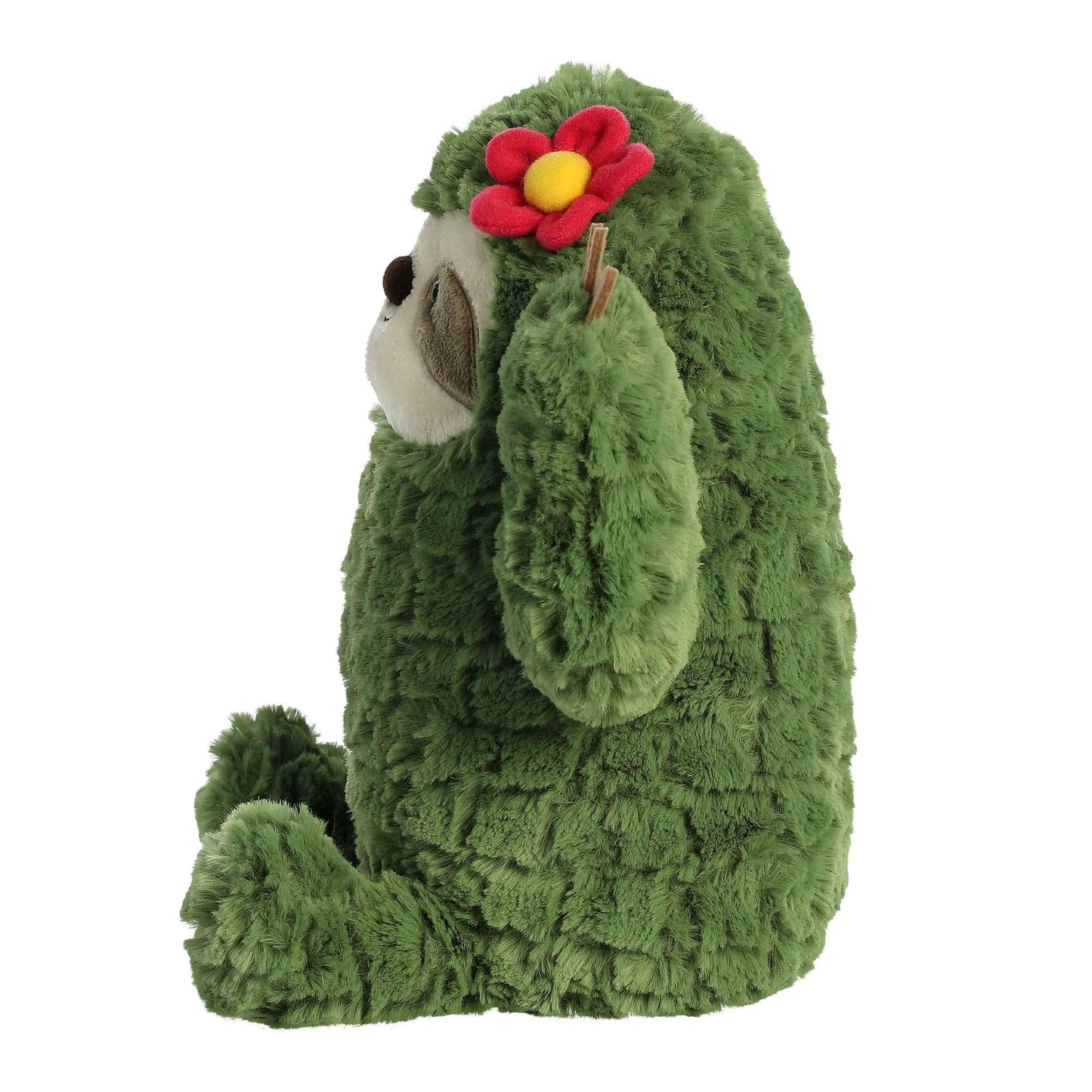 Aurora Whimsical Cactus Kingdom Cactus Sloth Stuffed Animal - Aesthetic Appeal - Comforting Cuddles - Green 10 Inches