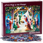 Magi At The Manger Jigsaw Puzzle 550 Piece By Vermont Christmas Company - 24'X18'- Fully Interlocking & Randomly Shaped Pieces