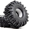 Hobbysoul 2Pcs 1.0 Tires 64 * 25Mm Soft Sticky Mud Slingers Tyres For Rc Crawler 1/24 Ax24 Scx24 Fcx24 1/18 Trx4M Upgrades