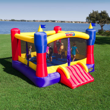 Blast Zone Magic Castle Ultra12 - Inflatable Bouncer with Blower - enhanced Quality - Huge - Holds 6 Kids - Fast Setup