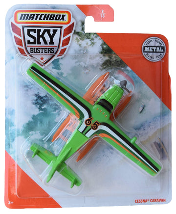 Matchbox Sky Busters Cessna Caravan - Green/Orange #8/13