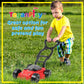 Teganplay Kids Lawn Mower | Toddler Landscaping Gardening Tools And Equipment | Includes Mask Safety Goggles And Earmuffs