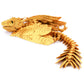 Feathered Wyvern Dragon, 3D Printed Dragon, Articulated Dragon, Fidget Dragon, 3D Printed Toys, Desktop Pet (Golden Dawn)