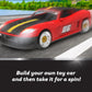 Driven by Battat Take-Apart Sports Car Playset, 34pc Red STEM Toy, Medium Size, Model WH1139Z, with Mini Tool, Lights & Sounds