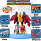 Wenbeier Animals 5-In-1 Combined Large Robot Toys Take Apart Toys -5 Action Figures Including Lion Dragon Whale Phoenix Bear Combine Into A Robot Deformation Toys Or Kids Ages 6 7 8 9 10(10“)