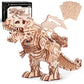 Miebely 3D Wooden Puzzles For Adults - T-Rex Dinosaur Model Kits Can Walk And Roar, Mechanical Dinosaur Toys For Boys Kids Ages 