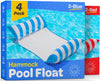 Pool Floats For Adults [4 Pack] Multi-Purpose Hammock Pool Float: Saddle, Lounge Chair, Hammock, Drifter - Water Hammock For Adu