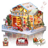GuDoQi DIY Miniature Dollhouse Kit  Tiny House kit with Music  Miniature House Kit 1:24 Scale  Great Handmade Crafts Gift for Birthday  Christmas Night