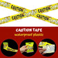 4Es Novelty 6 Warning Signs 11x14 with Caution Tape Roll 20 Feet - Halloween Zombie Party Decorations Halloween Indoor Outdoor