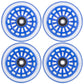 AOWISH Ride on Swing Twist Wiggle Car Polyurethane Replacement Wheels w/Bearings ABEC-9 (2 Front Wheels with Convex Hub, 2 Rear