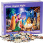 Vermont Christmas Company Joyous Night Jigsaw Puzzle 100 Piece, Large Pieces Perfect For Kids And Seniors