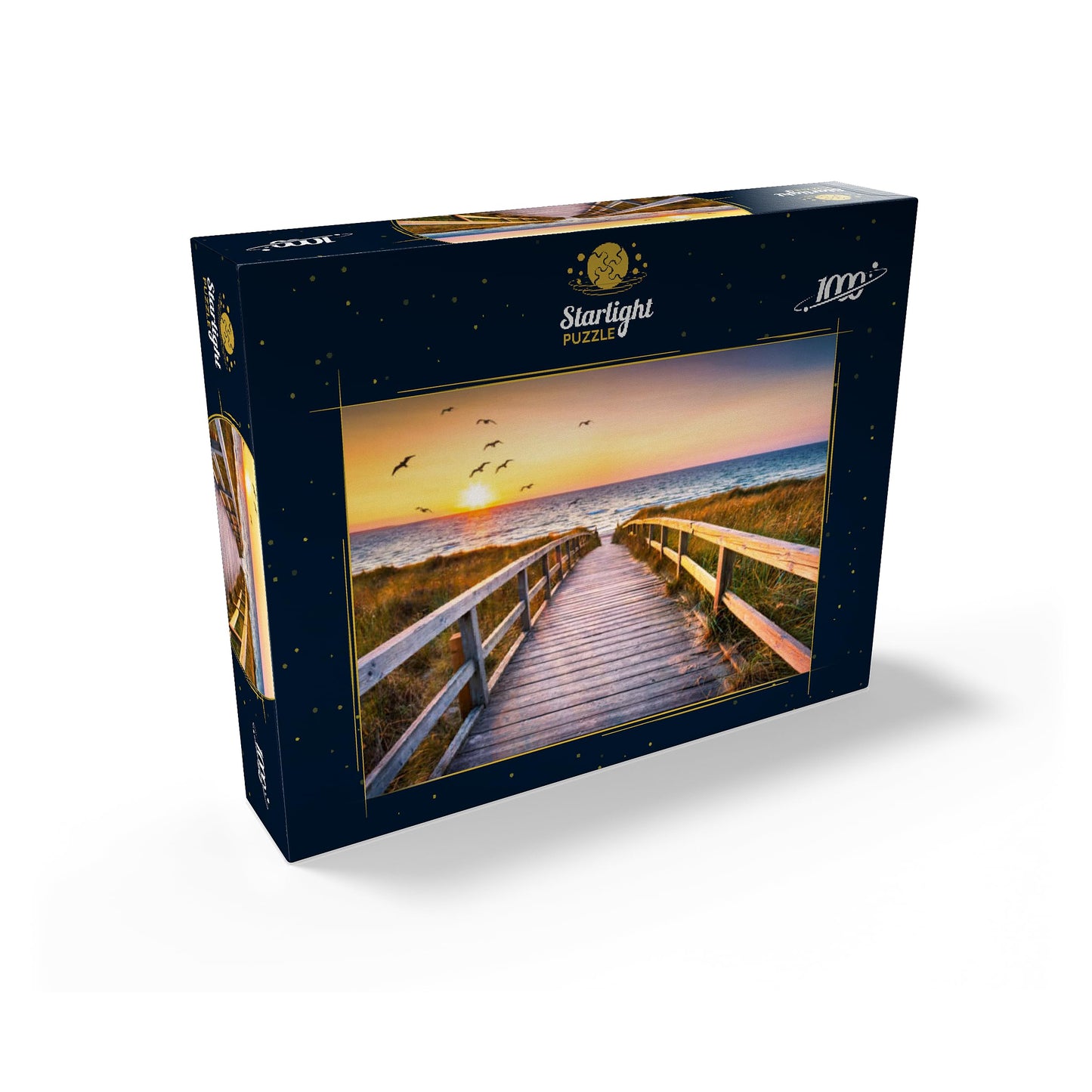 Mypuzzle Sunset On Dune Beach In The North Sea - Premium 1000 Piece Jigsaw Puzzle For Adults
