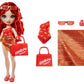 Rainbow High Swim & Style Ruby, Red 11' Fashion Doll With Shimmery Wrap To Style 10+ Ways, Removable Swimsuit, Sandals, Fun Play Accessories. Kids Toy Gift Ages 4-12 Years