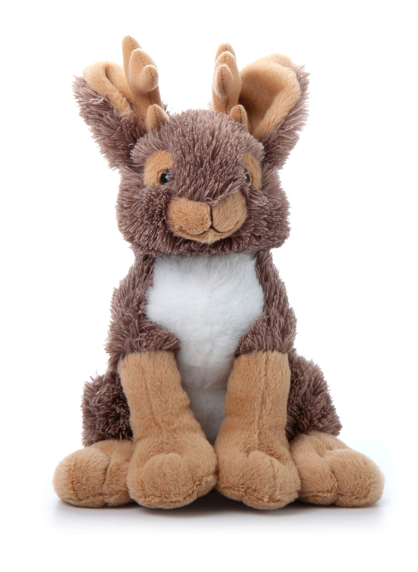 The Petting Zoo Jackalope Plush Toy, 12 inches, Brown, Model 419043, Perfect Gift for Kids
