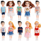 Onest 10 Sets 5 Inch Mini Dolls With Doll Clothes Party Grown Outfits Doll Accessories For Kids