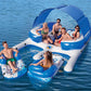 Bestway Inflatable 8-Person Floating Island with UV Shade, Large, Blue, Model 43269