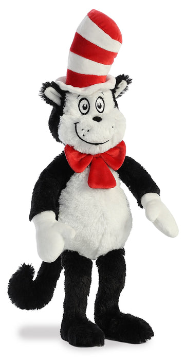 Aurora Whimsical Dr. Seuss Cat in The Hat Stuffed Animal - Magical Storytelling - Officially Licensed - Multicolor 18 Inches